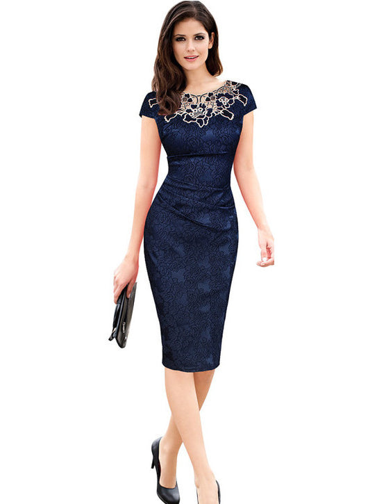 <tc>ELEGANTES SPITZENKLEID MYREE blau</tc>