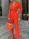 ELEGANTER JUMPSUIT GRACIA rot