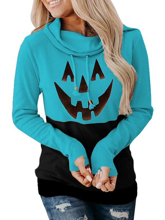 HALLOWEEN HOODY ITCEL blau und schwarz