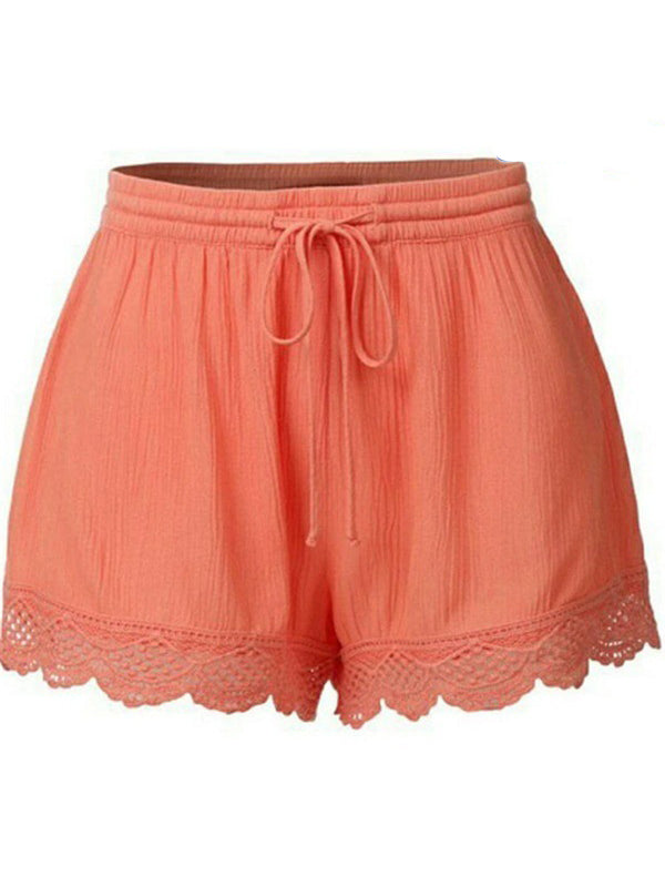 2-teiliges Set Shorts Theresa in Orange und Beige