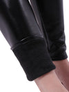 THERMO-LEDER-LEGGINGS ANCELIN schwarz