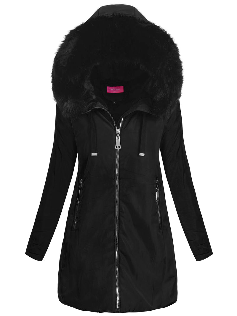 LANGE WINTERJACKE DIETLIND schwarz