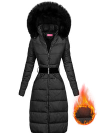 LANGE WINTERJACKE KARLEE schwarz