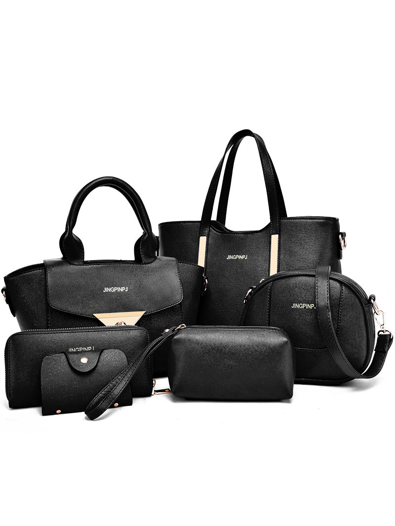 6-teiliges TASCHEN-SET DEMMY schwarz