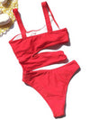 MONOKINI JOHANA rot