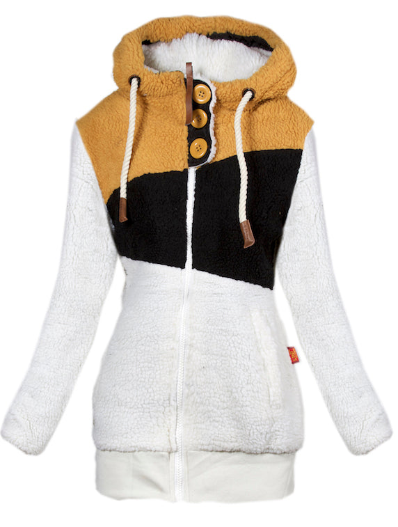 <tc>JACKE HOODIE STYLE beige Knopf</tc>