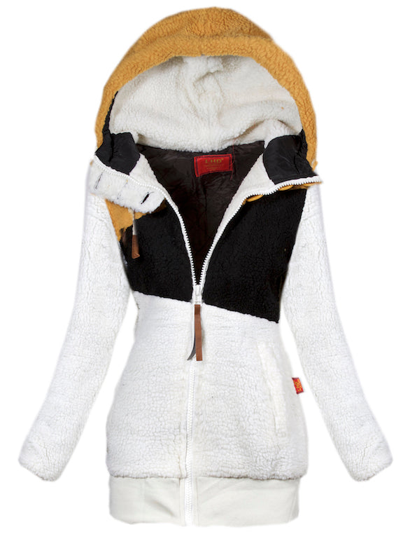 <tc>JACKE HOODIE STYLE beige Knopf</tc>