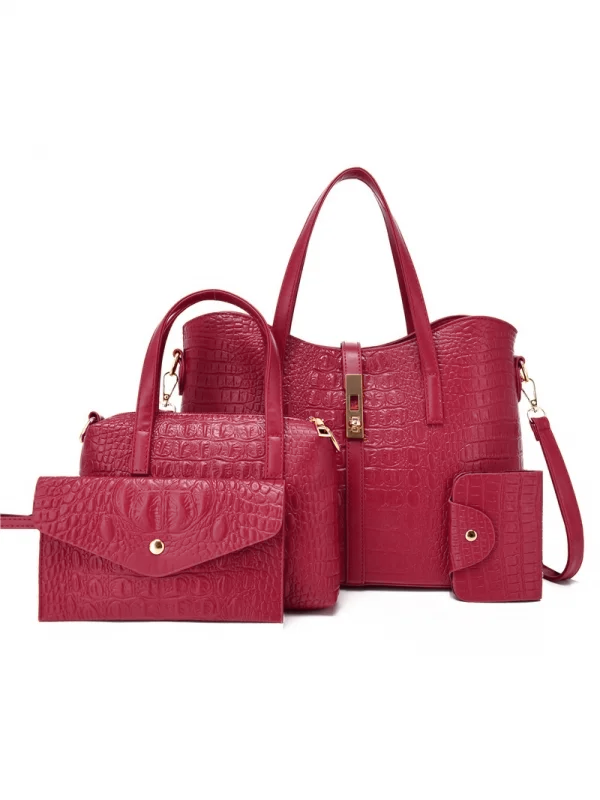 4-teiliges TASCHEN-SET MARCI rot