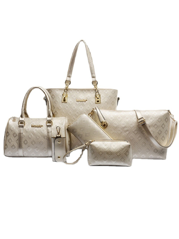 6-teiliges TASCHEN-SET EYLIN beige