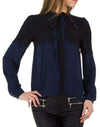 LACE BLOUSE CHRISTIANA dark blue