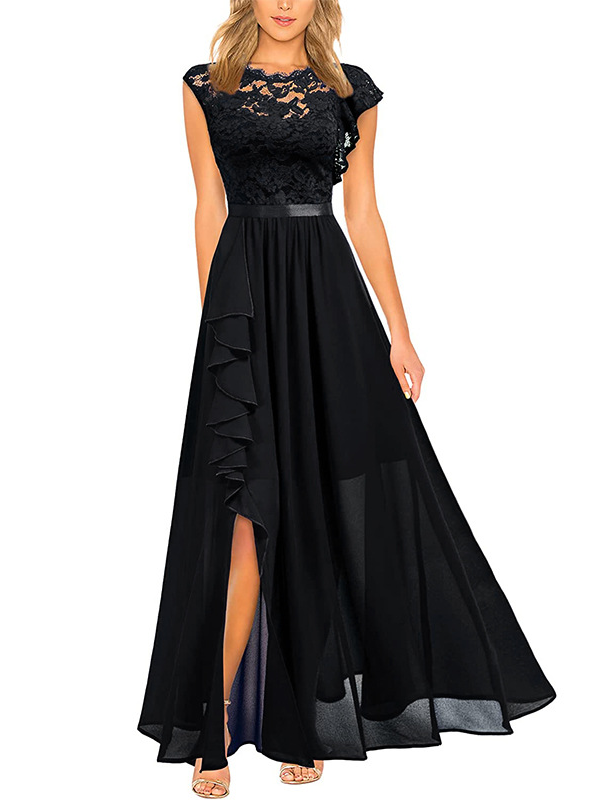 ELEGANTES KLEID VONETTA schwarz