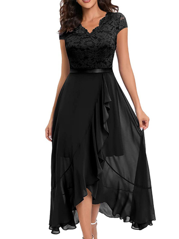 ELEGANTES KLEID VERANIA schwarz