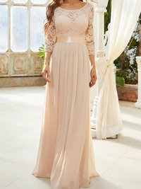 ELEGANTES KLEID TINNI beige