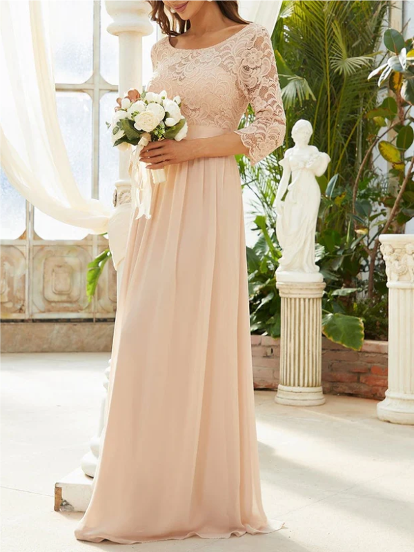 ELEGANTES KLEID TINNI beige