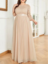 ELEGANTES KLEID TINNI beige