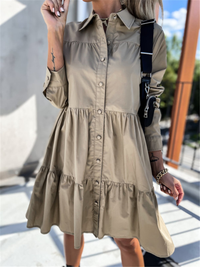 ELEGANTES KLEID MAREINA Khaki