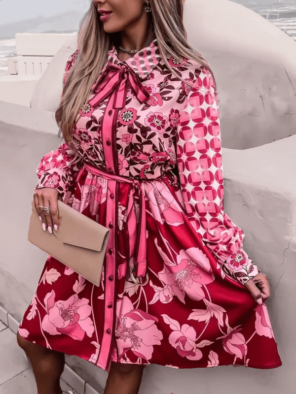 ELEGANTES KLEID MOLINE rosa