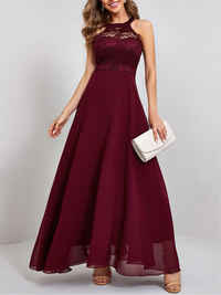 ELEGANTES KLEID SHUNTA bordo