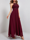 ELEGANTES KLEID SHUNTA bordo