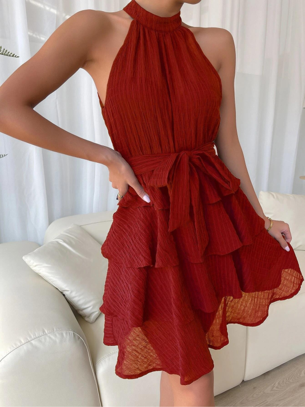 ELEGANTES KLEID KELLEN rot