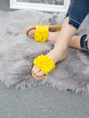 FLOWER SANDALS RUBIE yellow