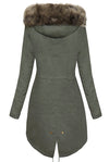 <tc>PARKA JACKE MARJORY khaki mit khaki Kunstfell</tc>