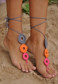 CROCHET ANKLET KAITLIN multicolor