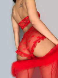 UNDERWEAR SET MARIENA red