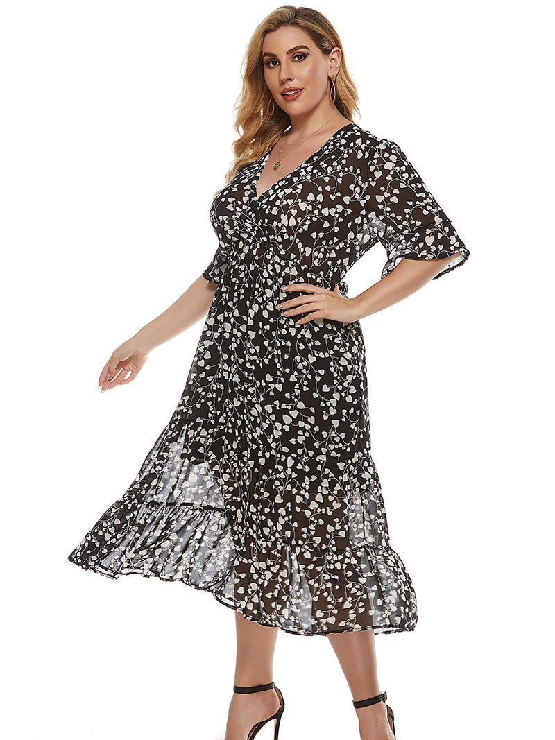 PLUS SIZE KLEID GRACINA schwarz