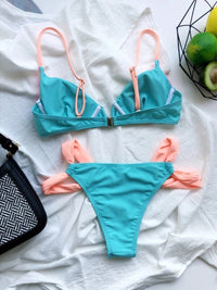 BIKINI LINDON blau und rosa