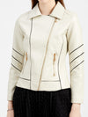 LEDERIMATATIONSJACKE GINNIE beige