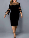 PLUS SIZE KLEID KATRIN schwarz