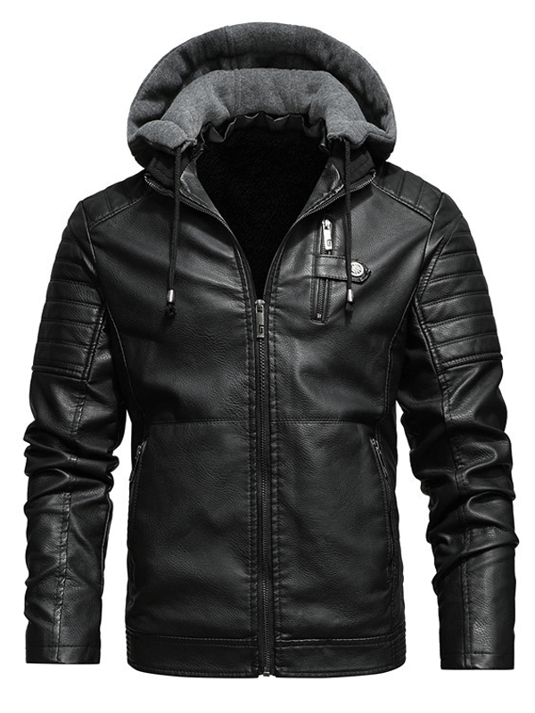 LEDERJACKE JANSON schwarz