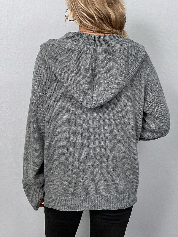 CARDIGAN VELTON GRAU