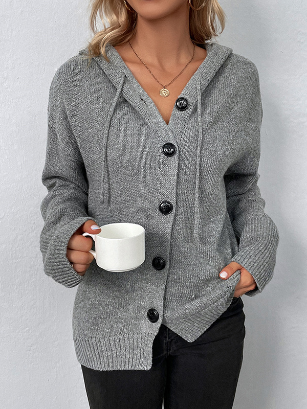 CARDIGAN VELTON GRAU