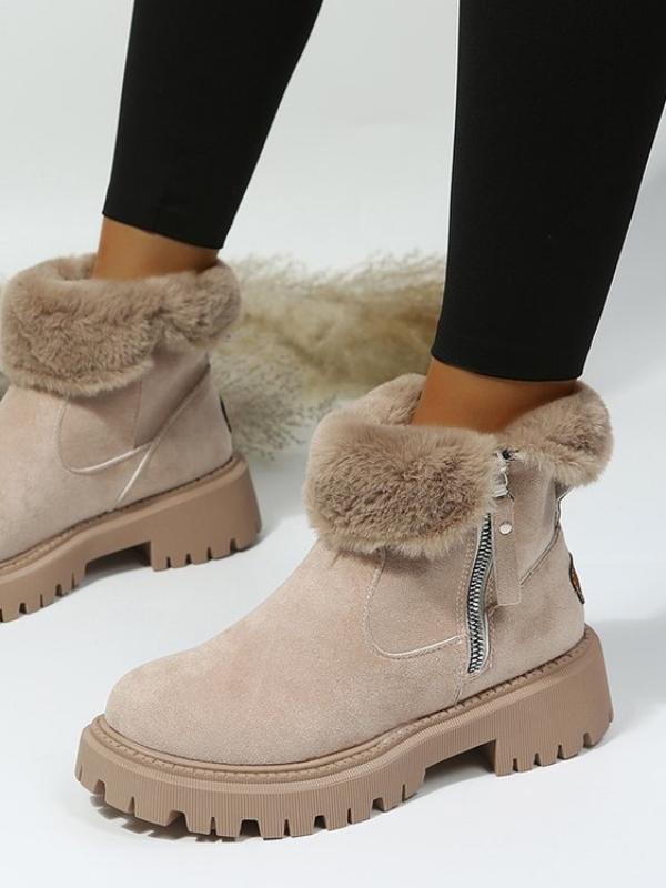 KURZE STIEFEL YETTI BEIGE