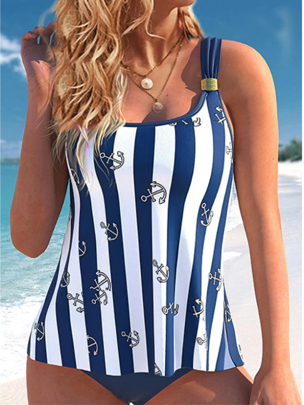 TANKINI ZANITA weiß und blau